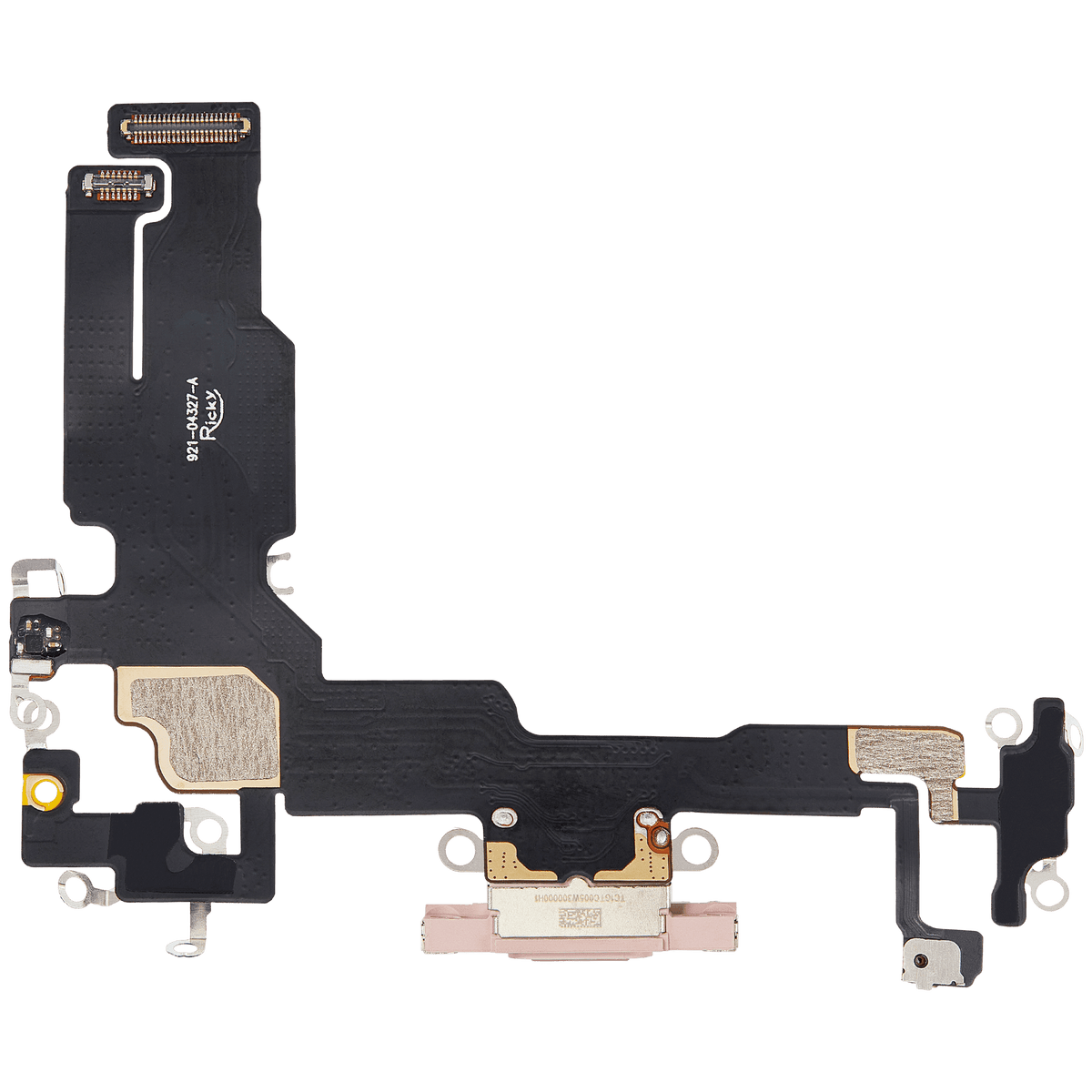 Charging Port Flex Cable For I Phone 15 (Aftermarket Plus) (Pink)
