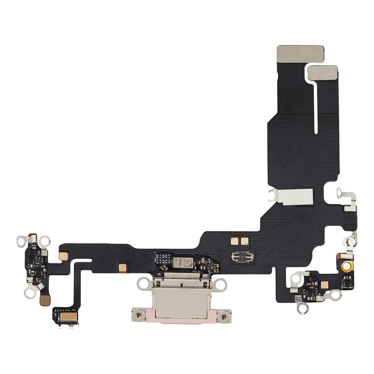 Charging Port Flex Cable For I Phone 15 (Aftermarket Plus) (Pink)