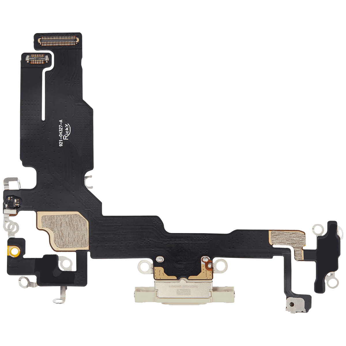 Charging Port Flex Cable For I Phone 15 (Aftermarket Plus) (Yellow)