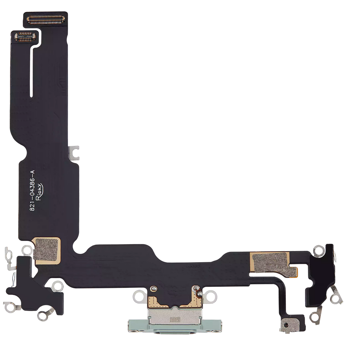 Charging Port Flex Cable For I Phone 15 Plus (Aftermarket Plus) (Green)