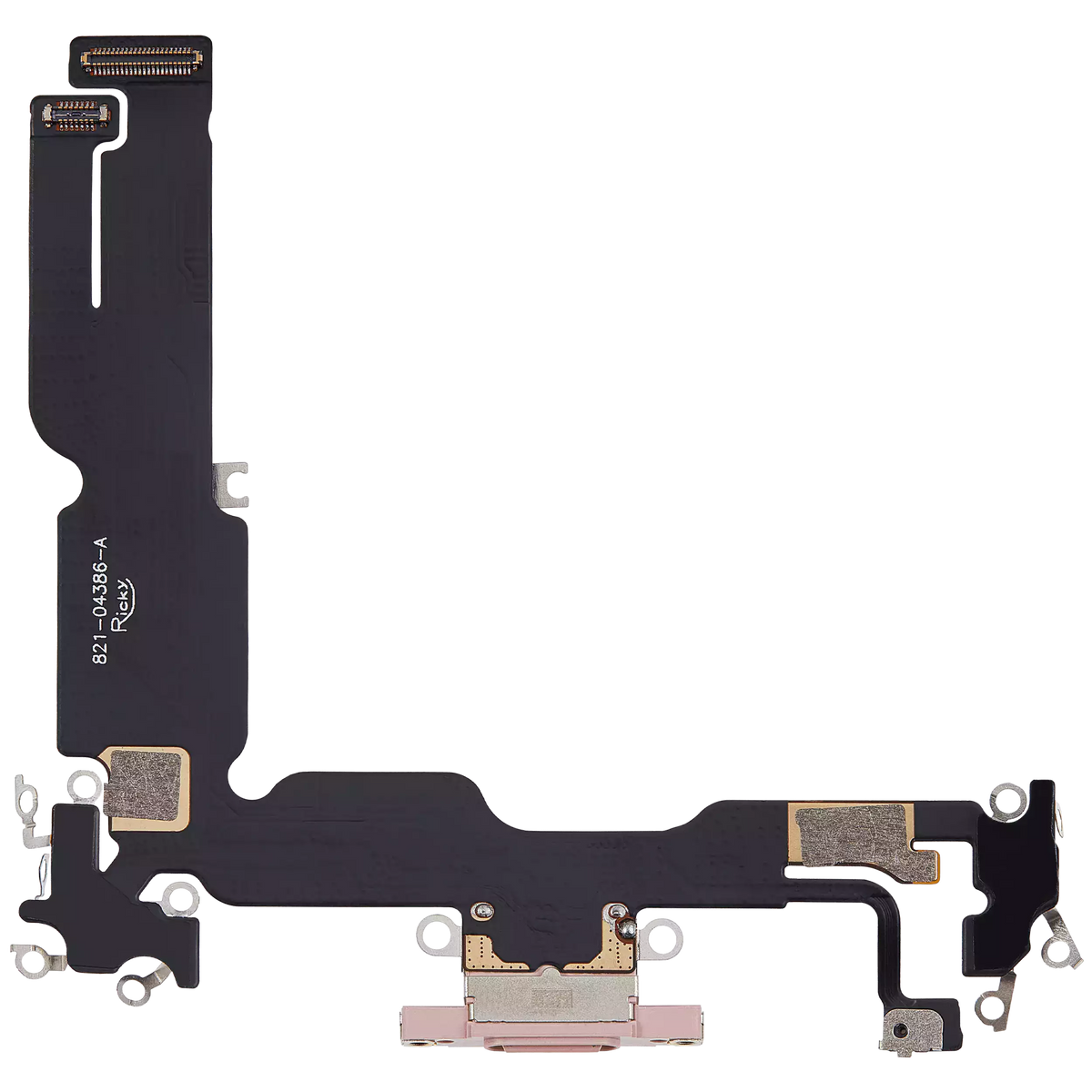 Charging Port Flex Cable For I Phone 15 Plus (Aftermarket Plus) (Pink)