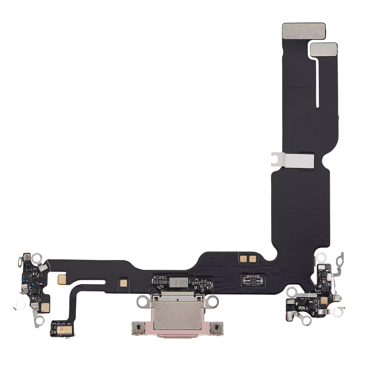 Charging Port Flex Cable For I Phone 15 Plus (Aftermarket Plus) (Pink)