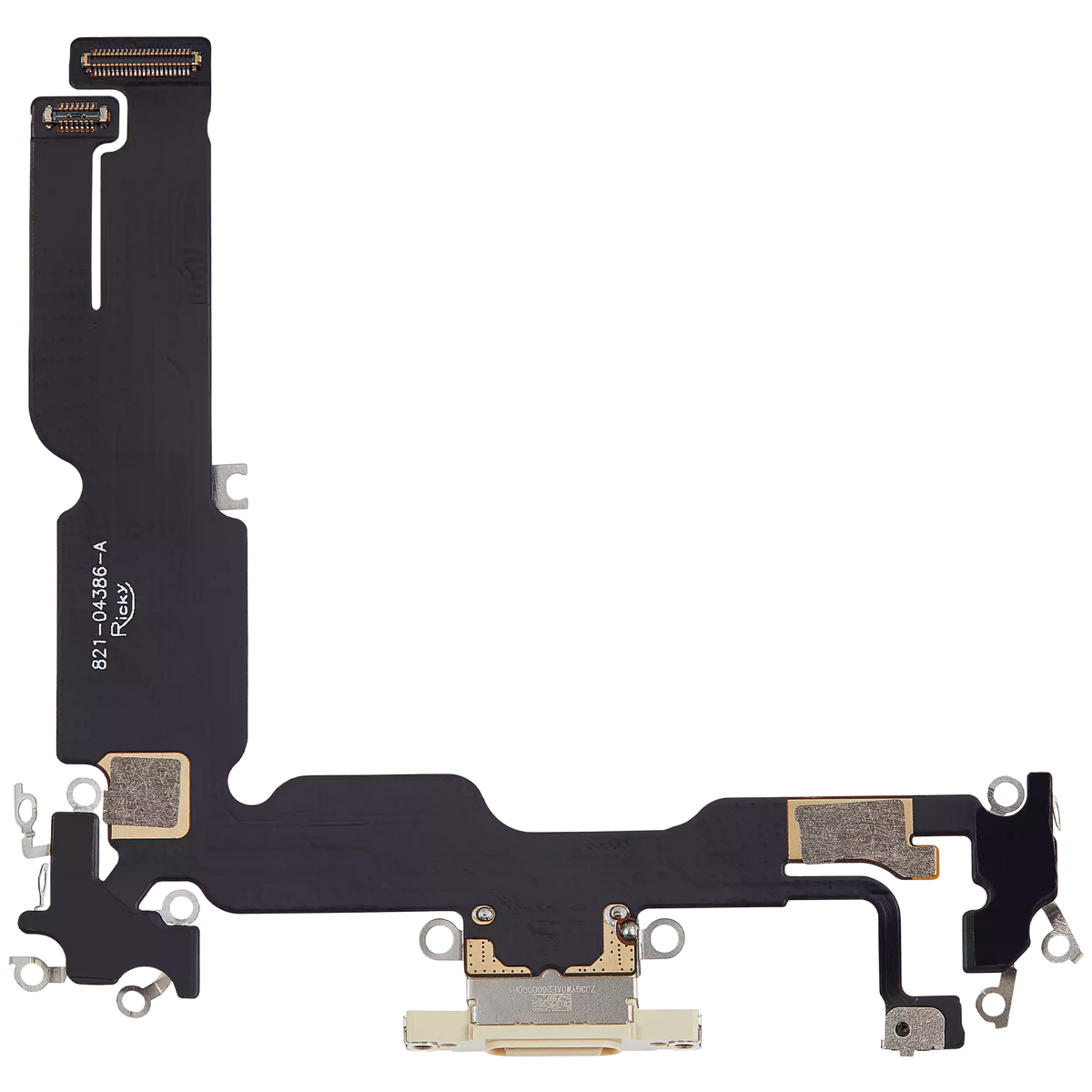 Charging Port Flex Cable For I Phone 15 Plus (Aftermarket Plus) (Yellow)