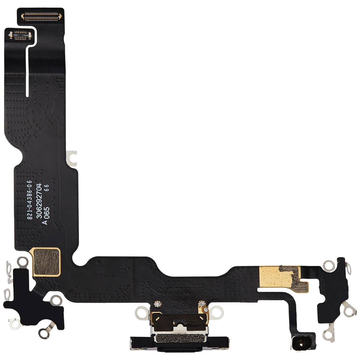 Charging Port Flex Cable For I Phone 15 Plus (Used Oem Pull) (Black)