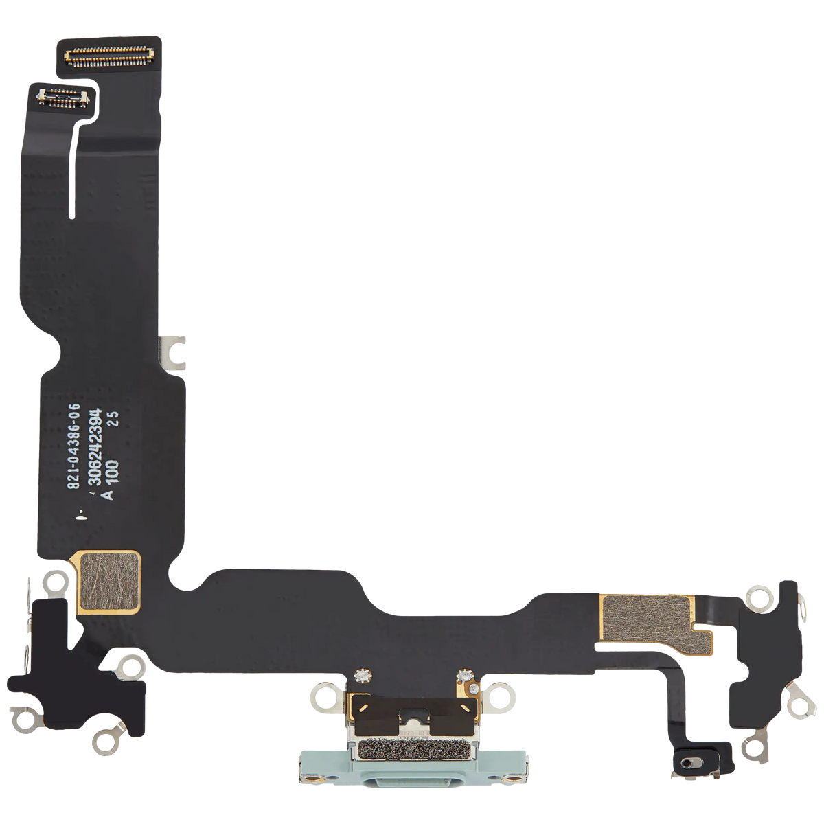 Charging Port Flex Cable For I Phone 15 Plus (Used Oem Pull) (Green)