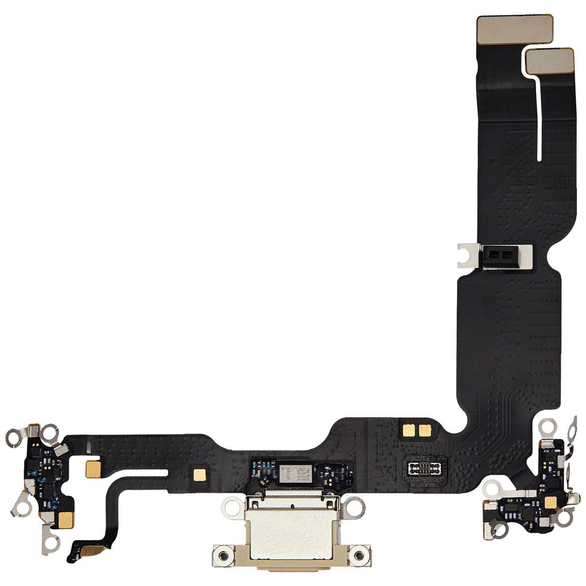 Charging Port Flex Cable For I Phone 15 Plus (Used Oem Pull) (Yellow)