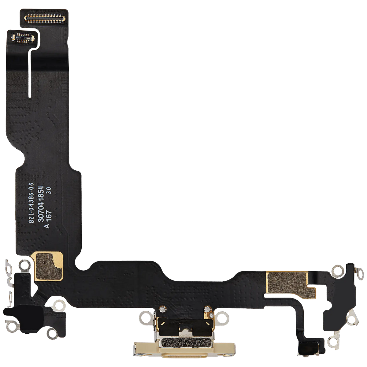 Charging Port Flex Cable For I Phone 15 Plus (Used Oem Pull) (Yellow)