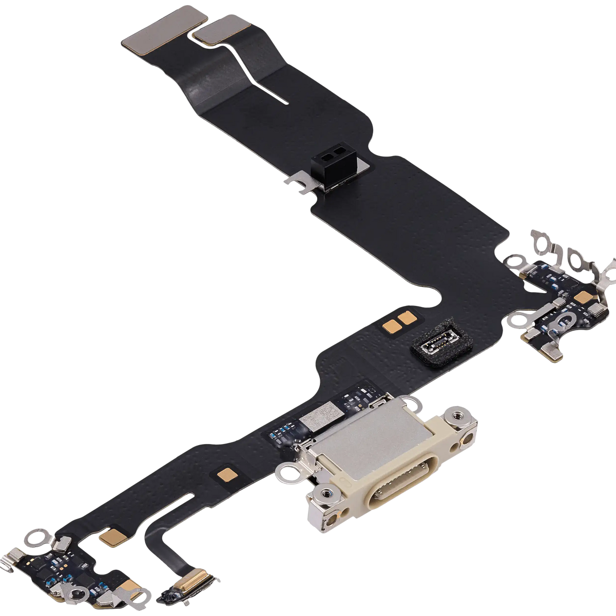 Charging Port Flex Cable For I Phone 15 Plus (Used Oem Pull) (Yellow)