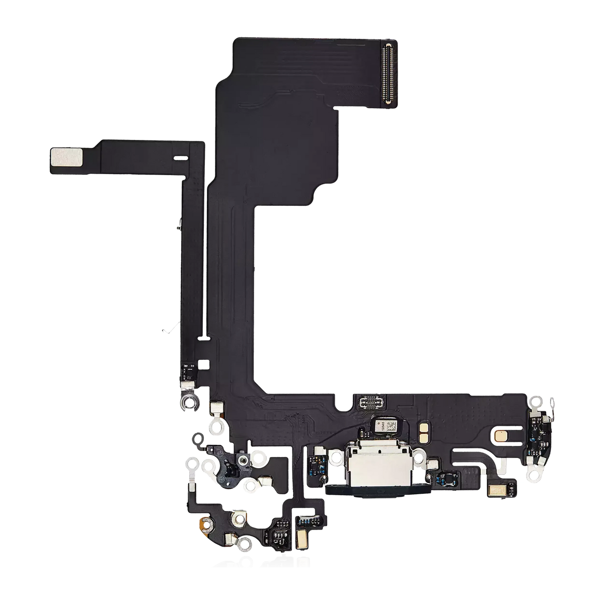 Charging Port Flex Cable For I Phone 15 Pro (Aftermarket Plus) (Blue Titanium)