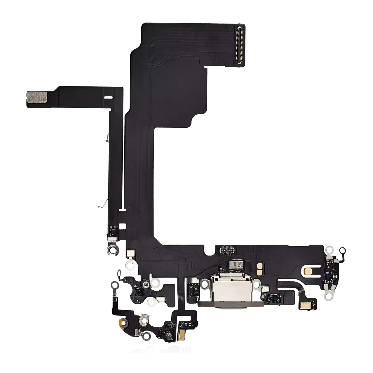 Charging Port Flex Cable For I Phone 15 Pro (Aftermarket Plus) (Natural Titanium)