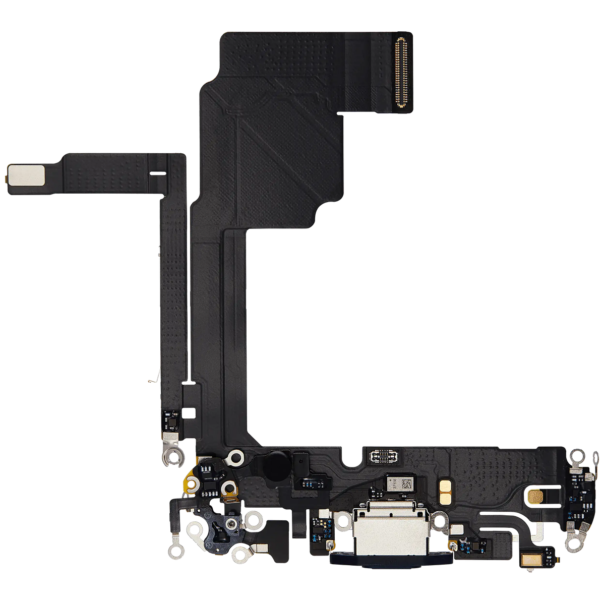 Charging Port Flex Cable For I Phone 15 Pro (Used Oem Pull) (Blue Titanium)