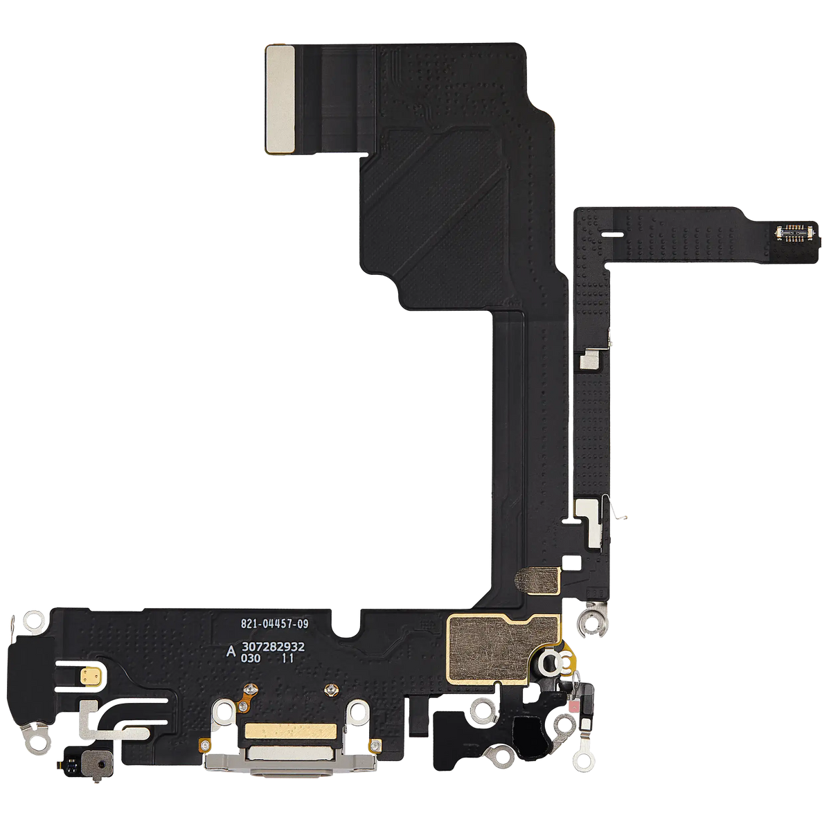 Charging Port Flex Cable For I Phone 15 Pro (Used Oem Pull) (White Titanium)