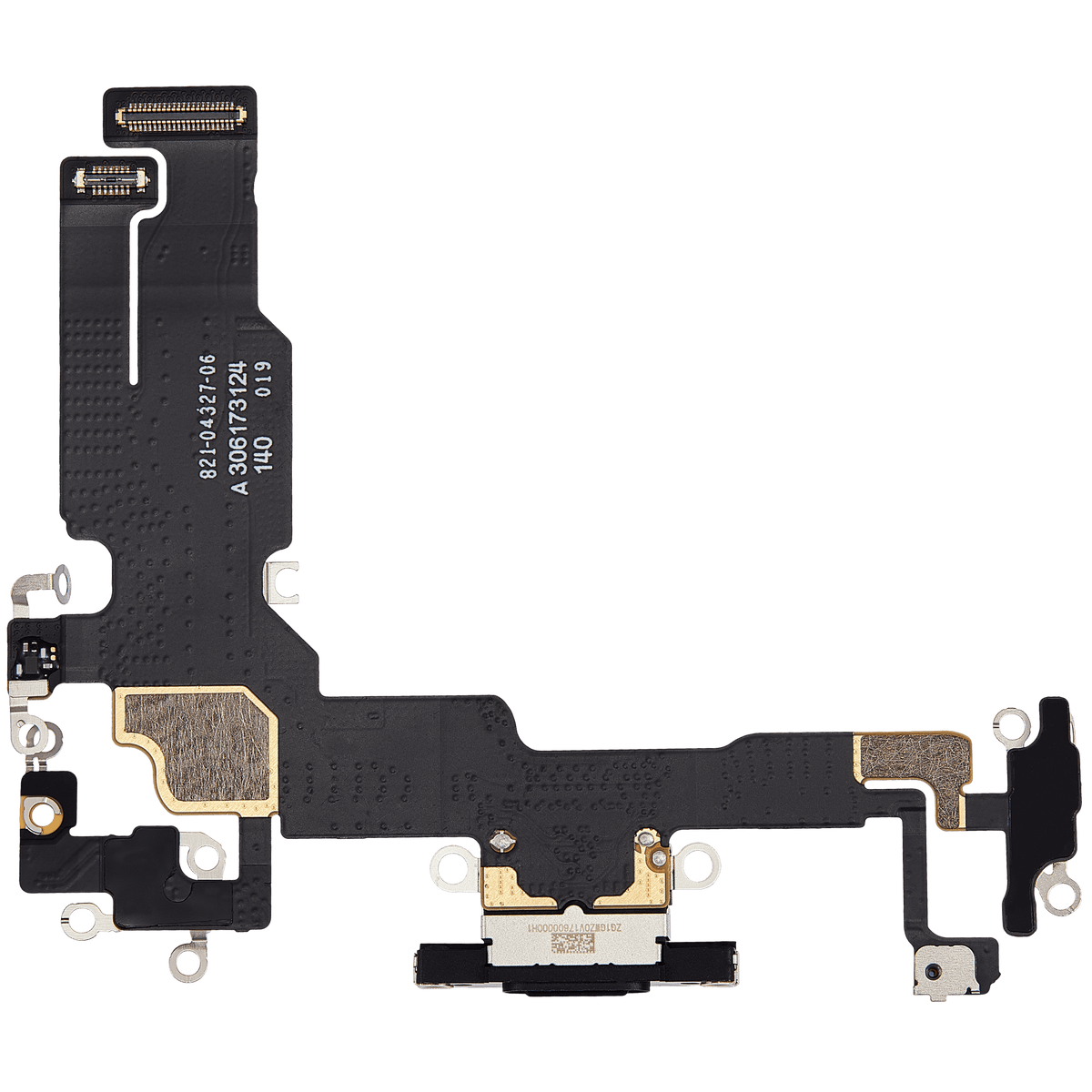 Charging Port Flex Cable For I Phone 15 (Used Oem Pull) (Black)