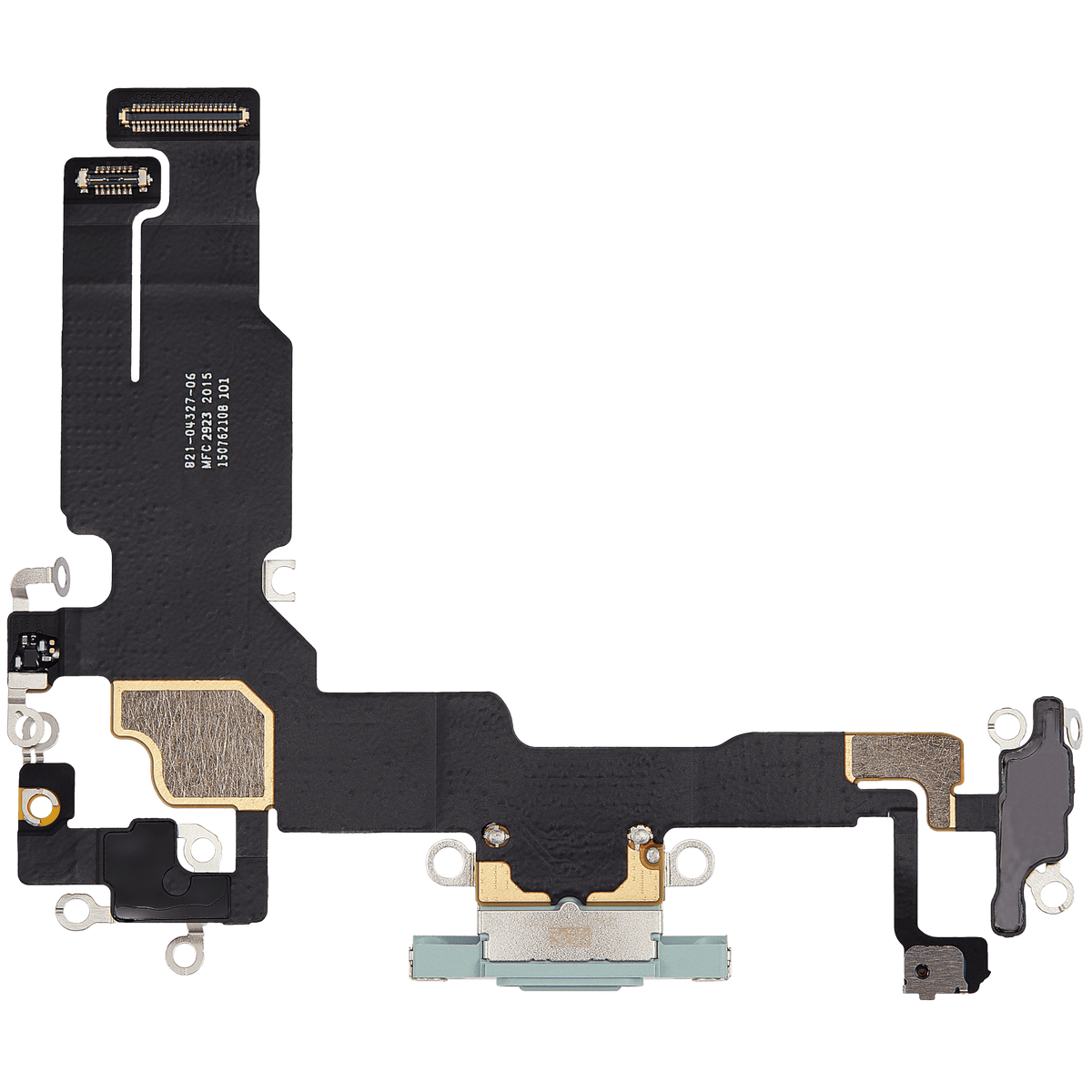 Charging Port Flex Cable For I Phone 15 (Used Oem Pull) (Green)