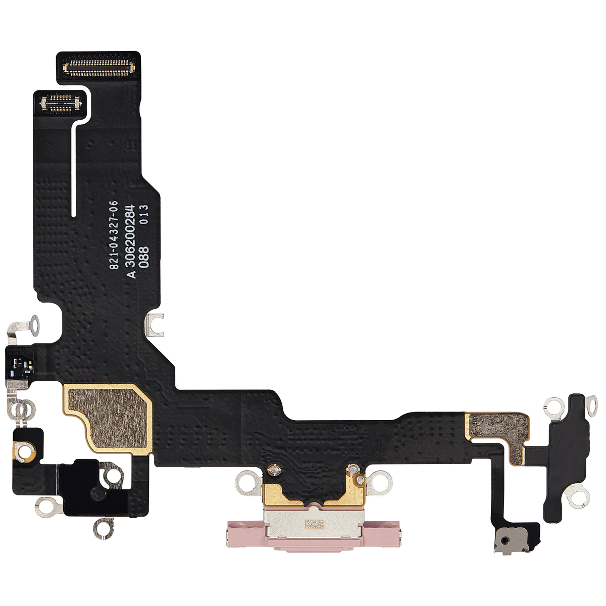 Charging Port Flex Cable For I Phone 15 (Used Oem Pull) (Pink)