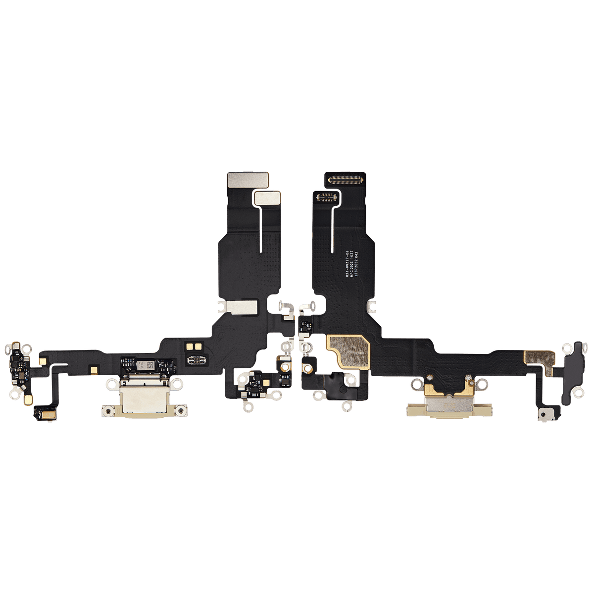 Charging Port Flex Cable For I Phone 15 (Used Oem Pull) (Yellow)