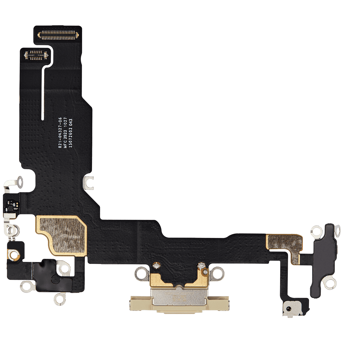 Charging Port Flex Cable For I Phone 15 (Used Oem Pull) (Yellow)