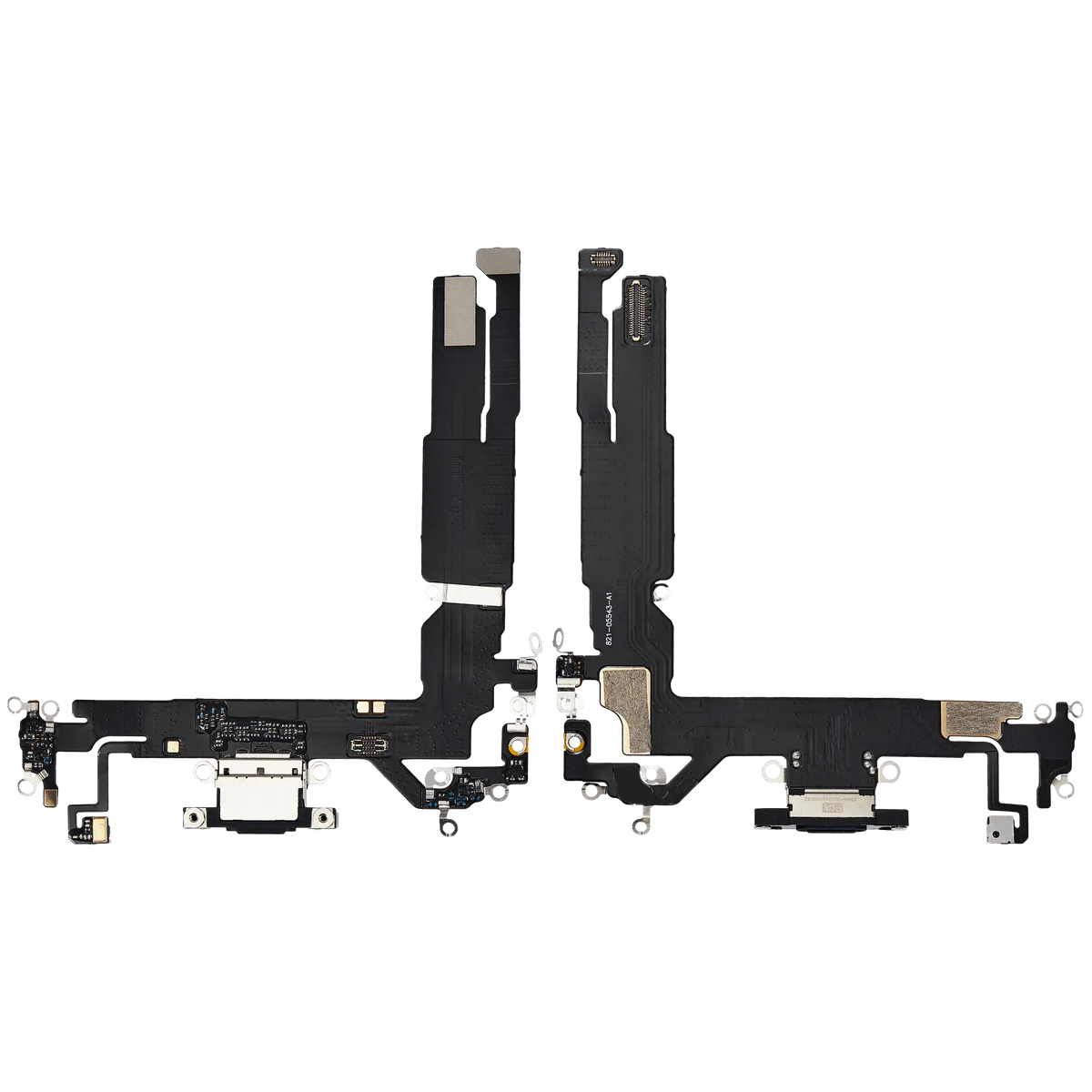 Charging Port Flex Cable For I Phone 16 (Aftermarket Plus) (Black)