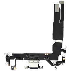 Charging Port Flex Cable For I Phone 16 (Aftermarket Plus) (Black)