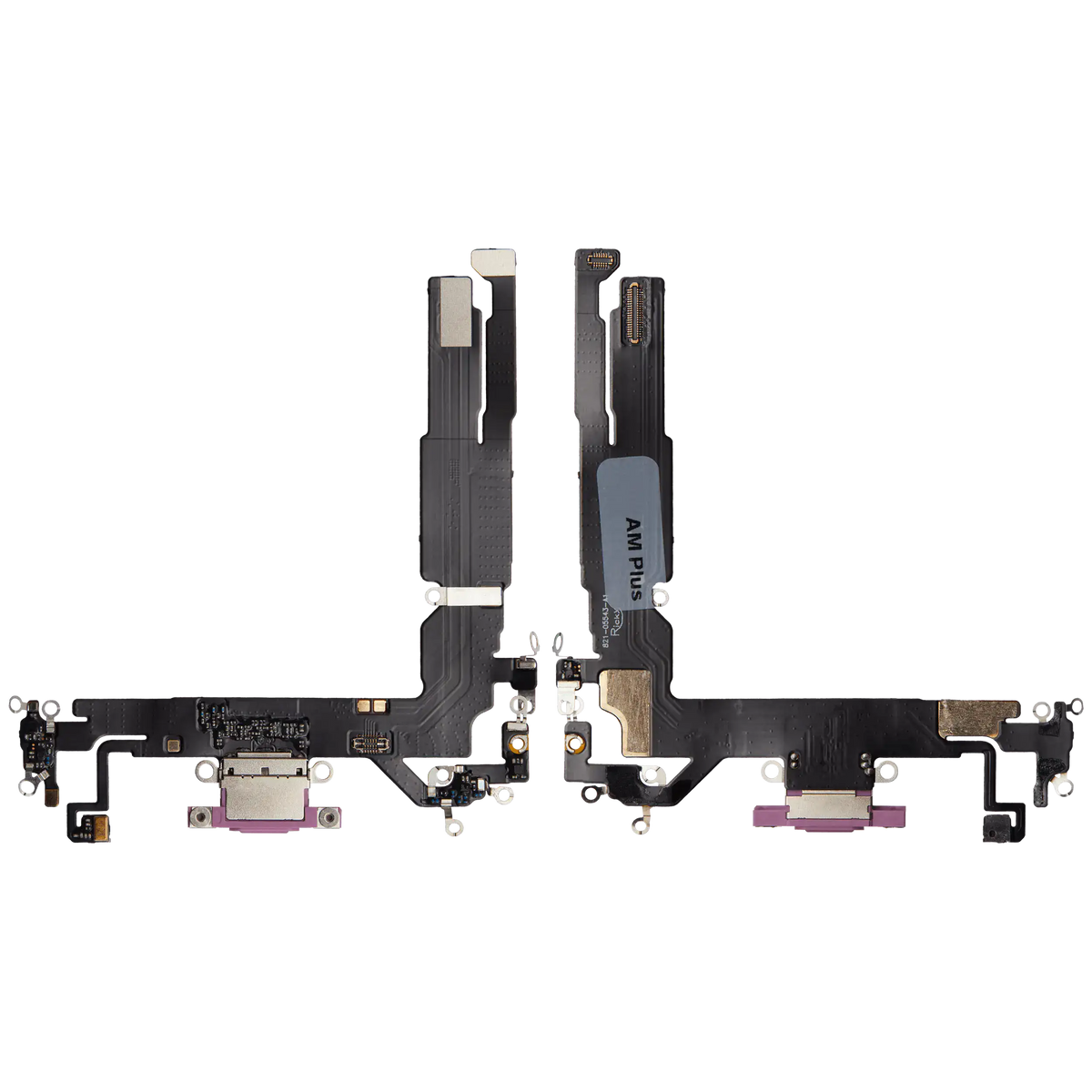 Charging Port Flex Cable For I Phone 16 (Aftermarket Plus) (Pink)