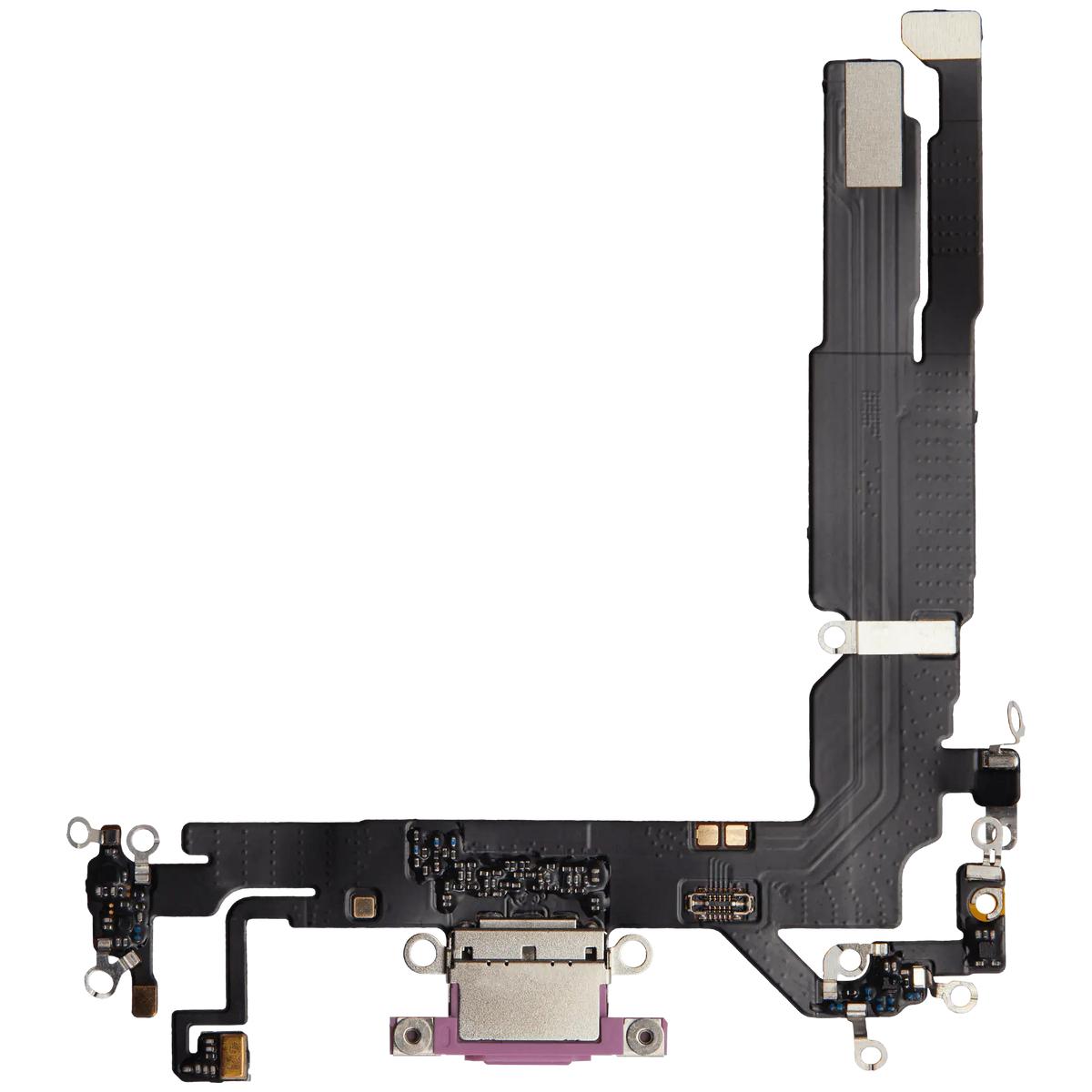 Charging Port Flex Cable For I Phone 16 (Aftermarket Plus) (Pink)
