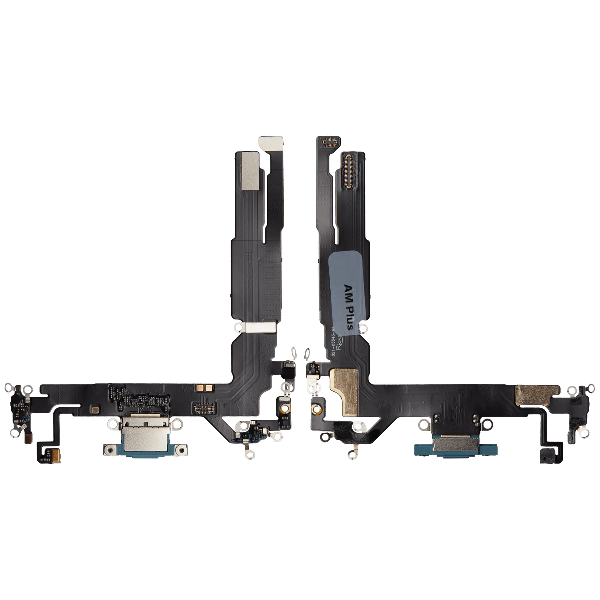 Charging Port Flex Cable For I Phone 16 (Aftermarket Plus) (Teal)