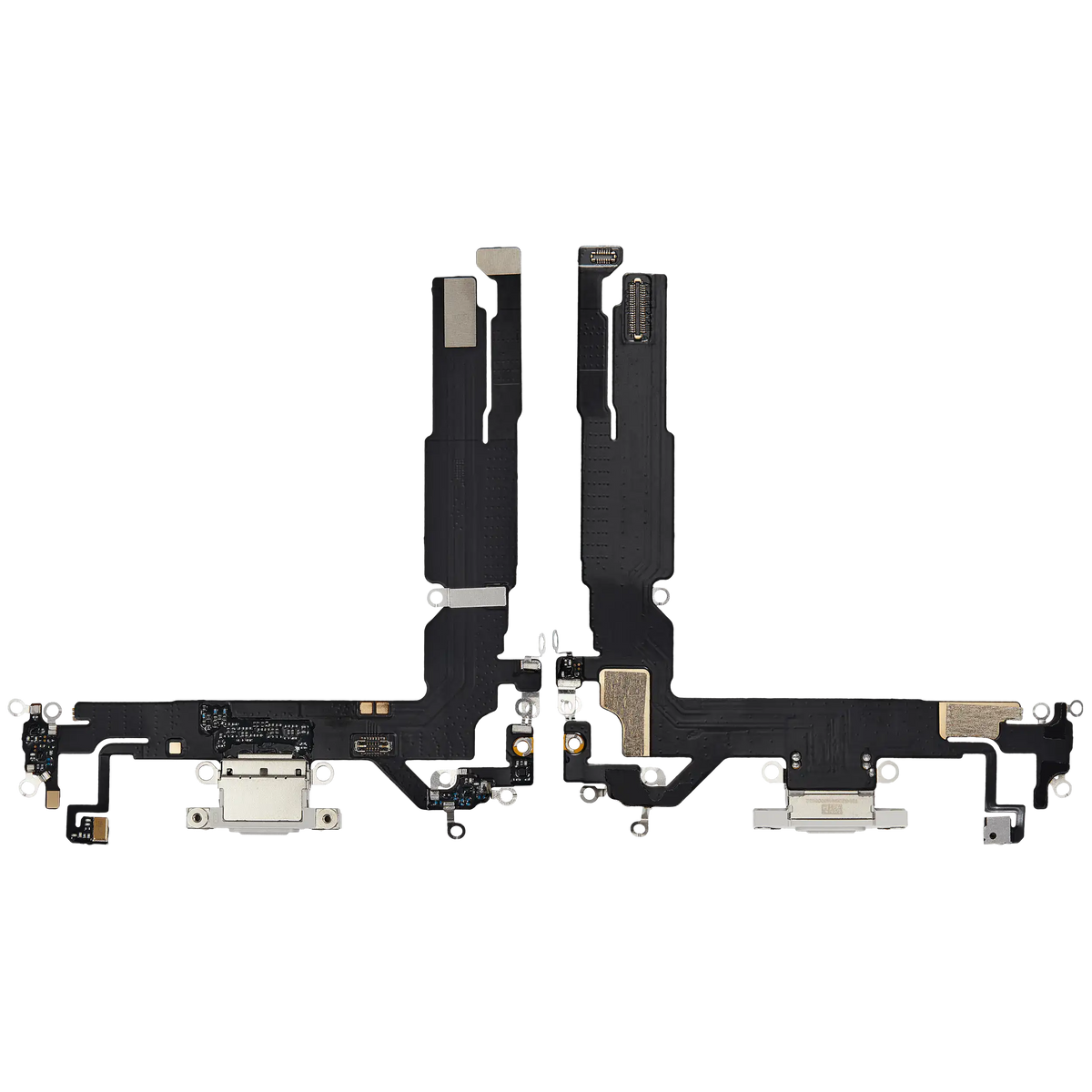 Charging Port Flex Cable For I Phone 16 (Aftermarket Plus) (White)
