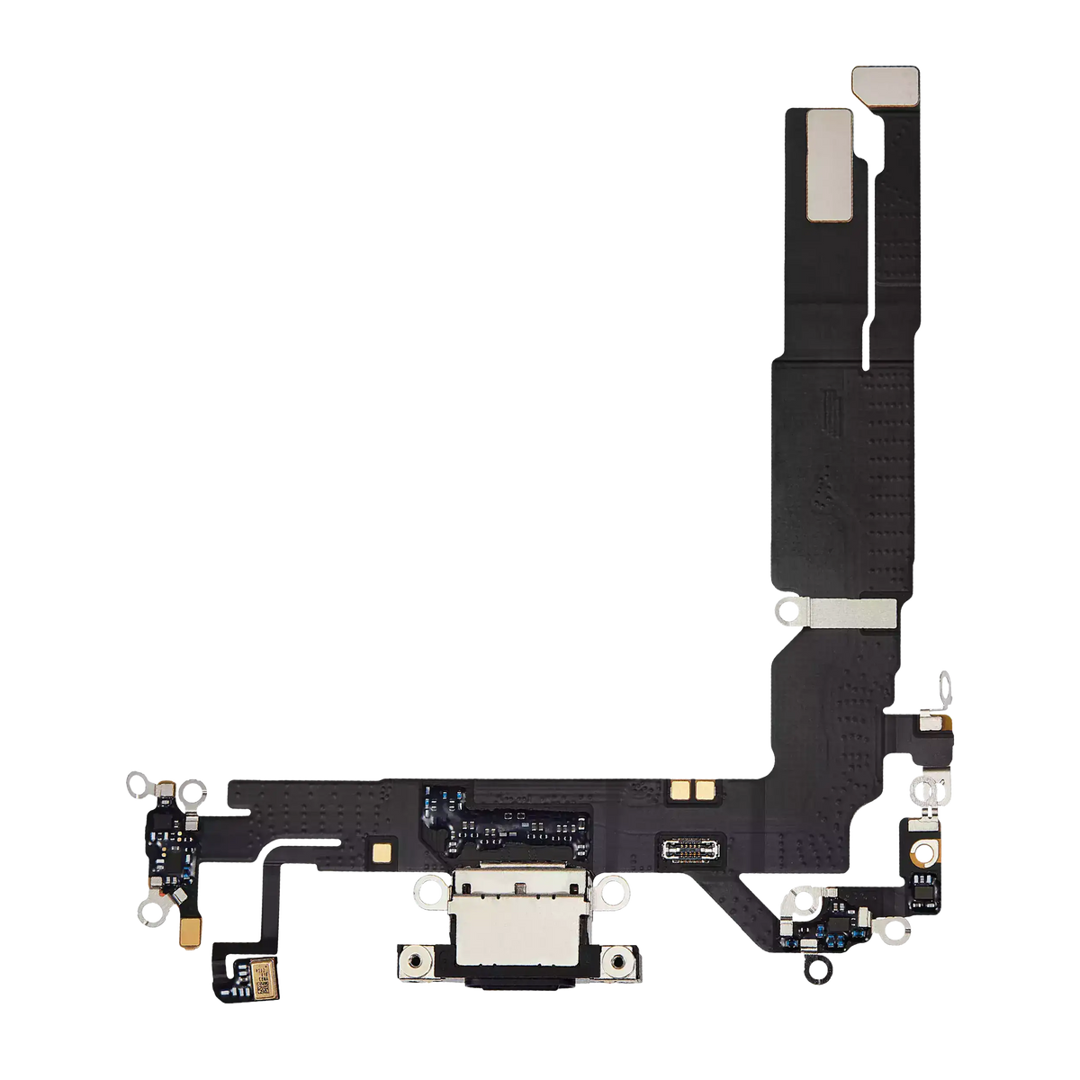 Charging Port Flex Cable For I Phone 16 (Premium) (Black)