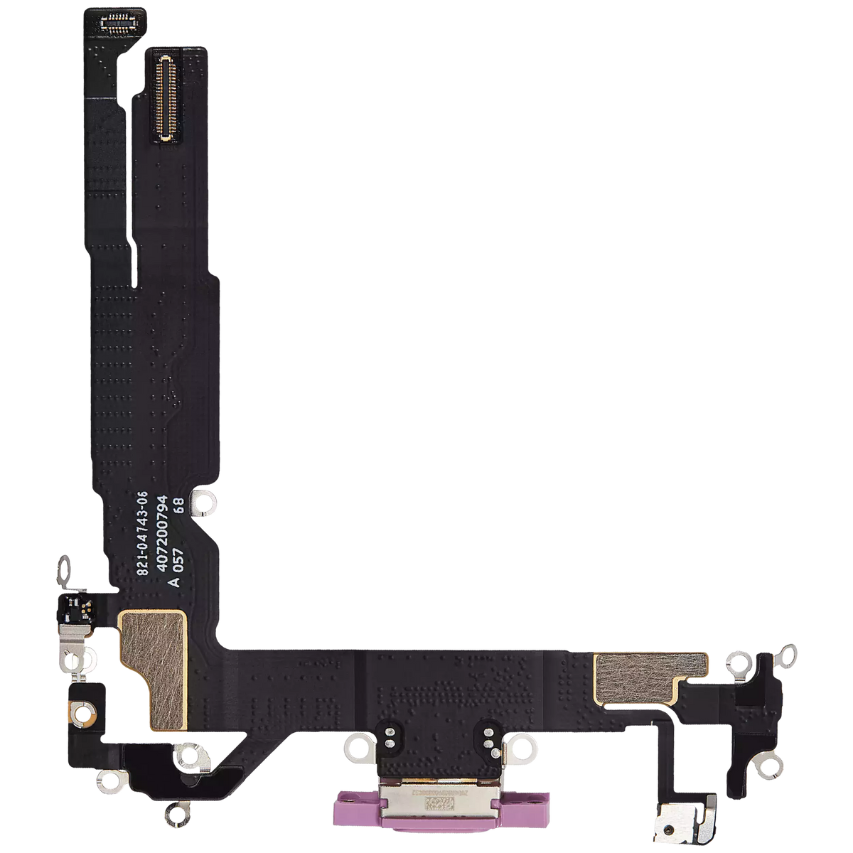Charging Port Flex Cable For I Phone 16 (Premium) (Pink)