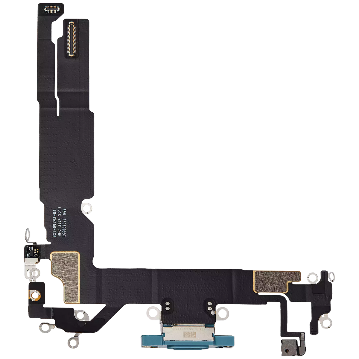 Charging Port Flex Cable For I Phone 16 (Premium) (Teal)