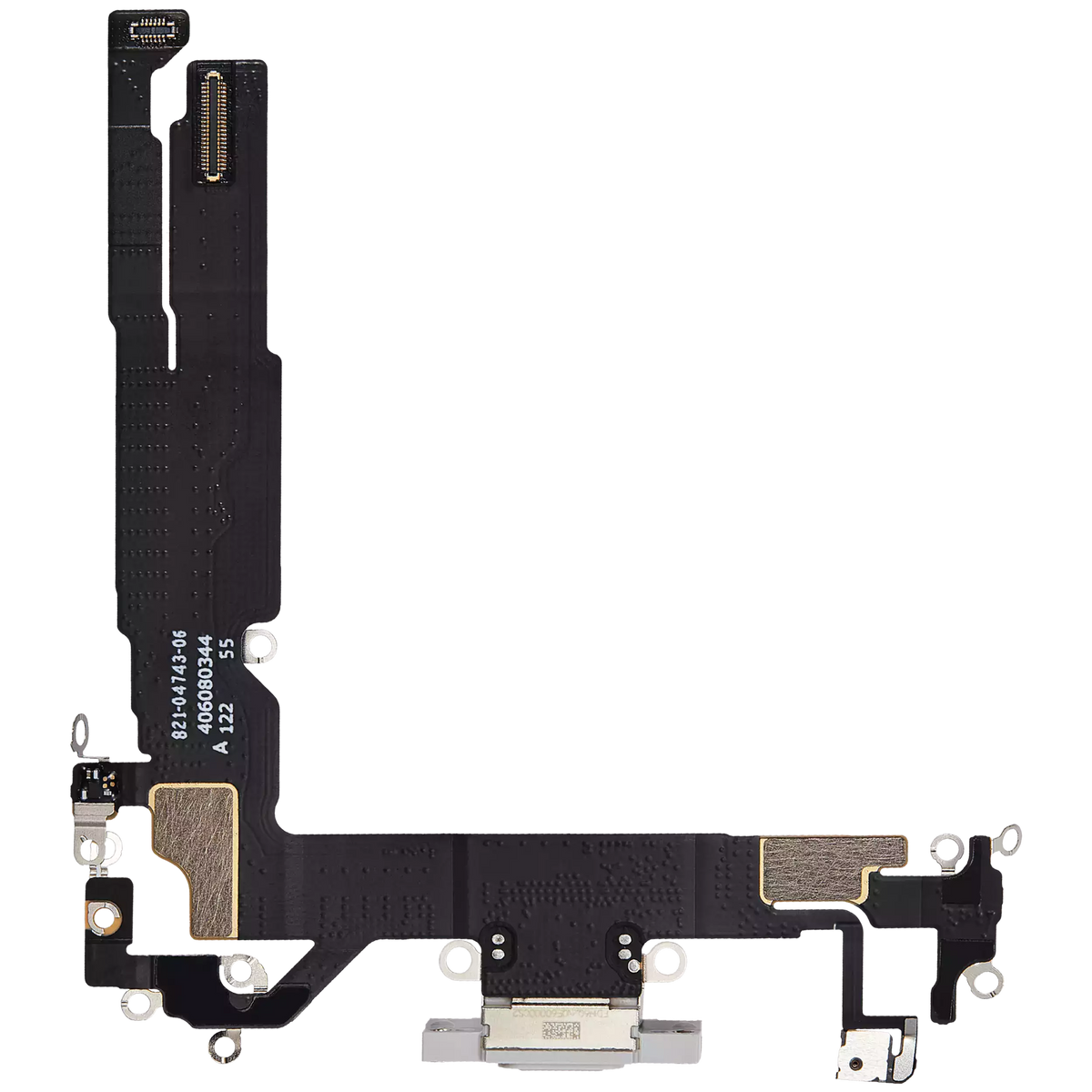 Charging Port Flex Cable For I Phone 16 (Premium) (White)