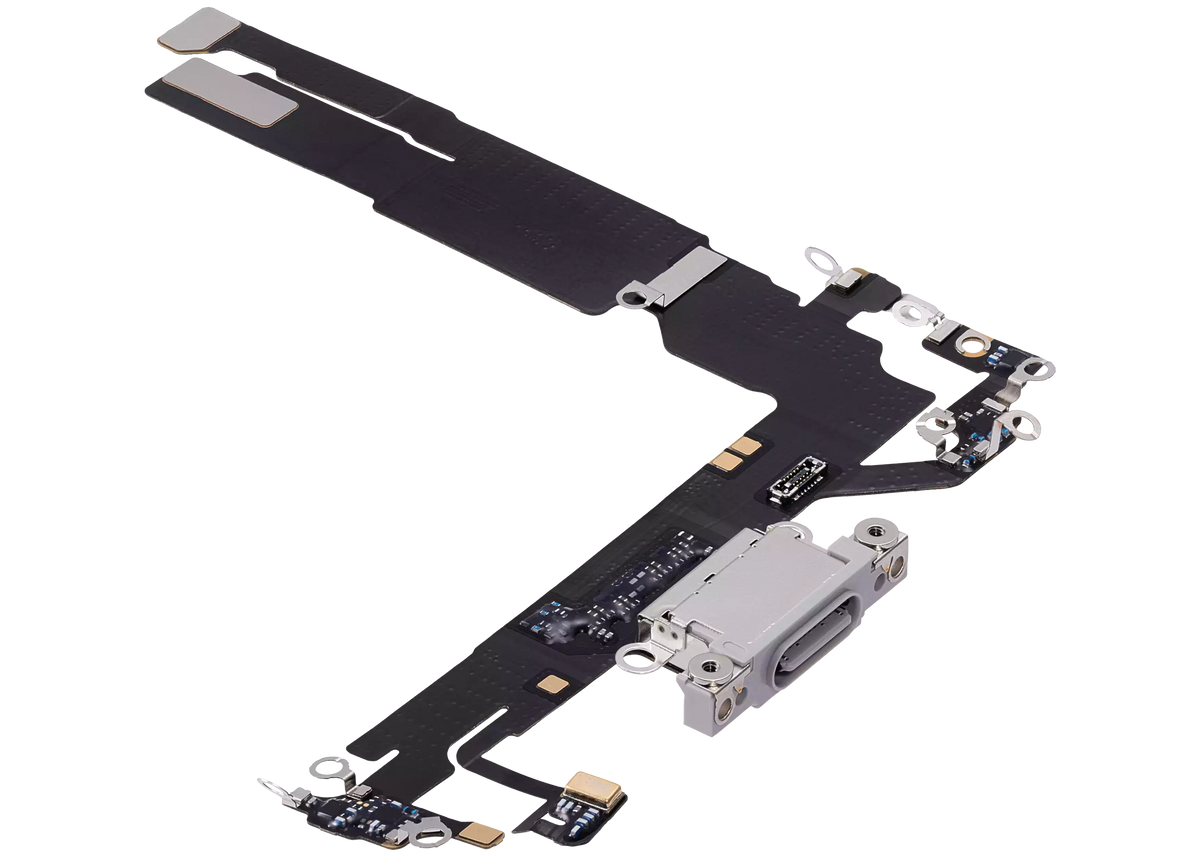 Charging Port Flex Cable For I Phone 16 (Premium) (White)