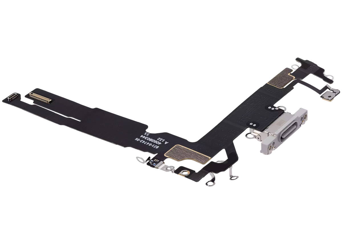 Charging Port Flex Cable For I Phone 16 (Premium) (White)