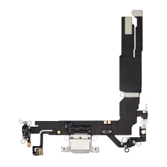 Charging Port Flex Cable For I Phone 16 (Premium) (White)
