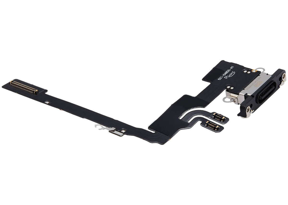 Charging Port Flex Cable For I Phone 16 Pro (Aftermarket Plus) (Black Titanium)
