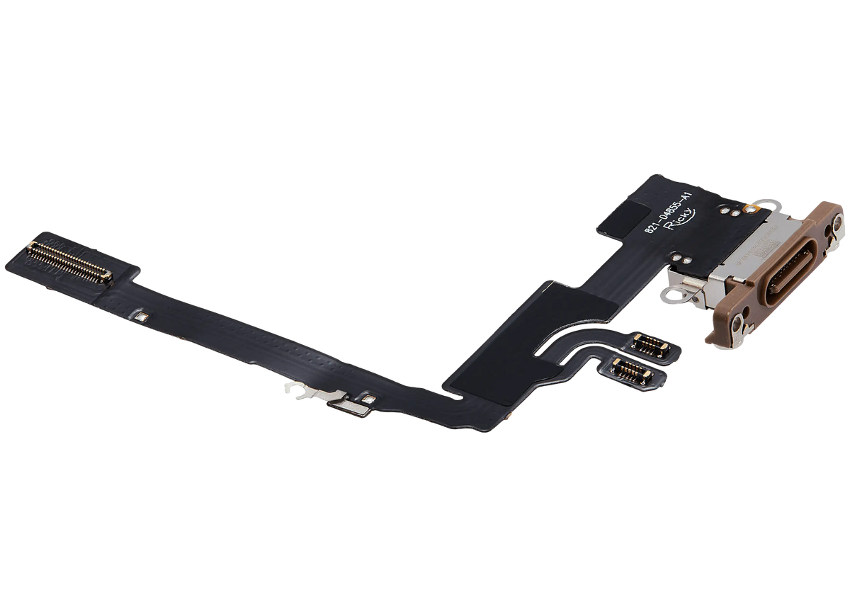 Charging Port Flex Cable For I Phone 16 Pro (Aftermarket Plus) (Desert Titanium)