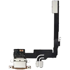 Charging Port Flex Cable For I Phone 16 Pro (Aftermarket Plus) (Desert Titanium)