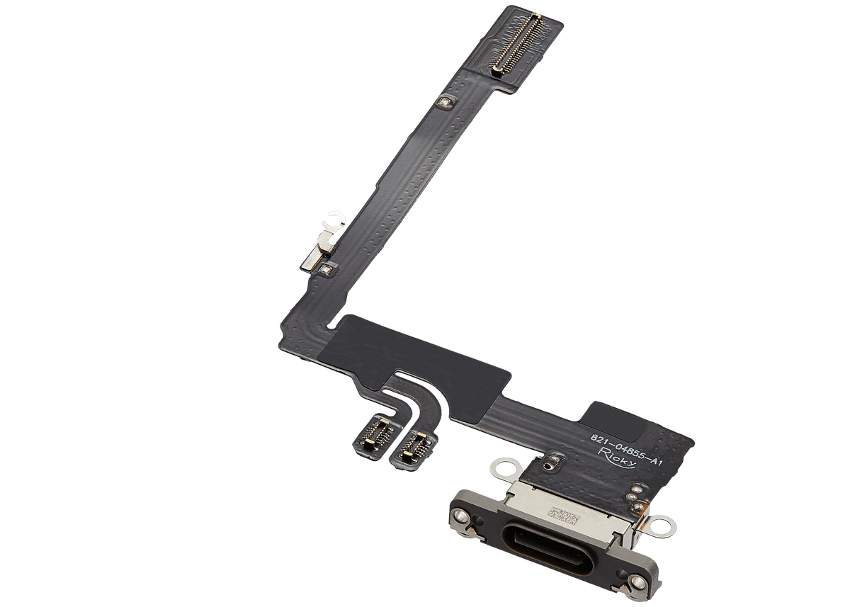 Charging Port Flex Cable For I Phone 16 Pro (Aftermarket Plus) (Natural Titanium)