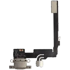 Charging Port Flex Cable For I Phone 16 Pro (Aftermarket Plus) (Natural Titanium)