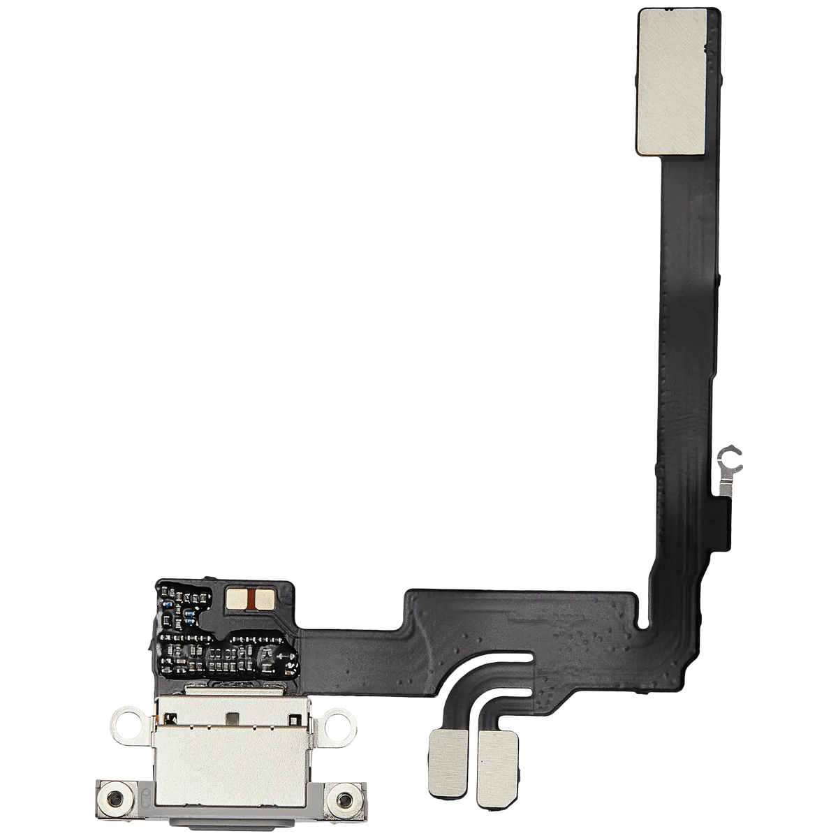 Charging Port Flex Cable For I Phone 16 Pro (Aftermarket Plus) (White Titanium)