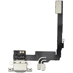 Charging Port Flex Cable For I Phone 16 Pro (Aftermarket Plus) (White Titanium)