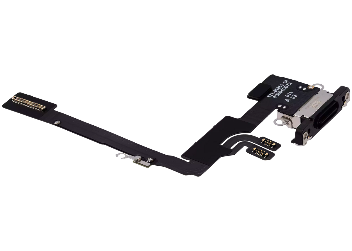 Charging Port Flex Cable For I Phone 16 Pro (Premium) (Black Titanium)