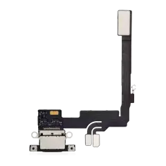Charging Port Flex Cable For I Phone 16 Pro (Premium) (Black Titanium)