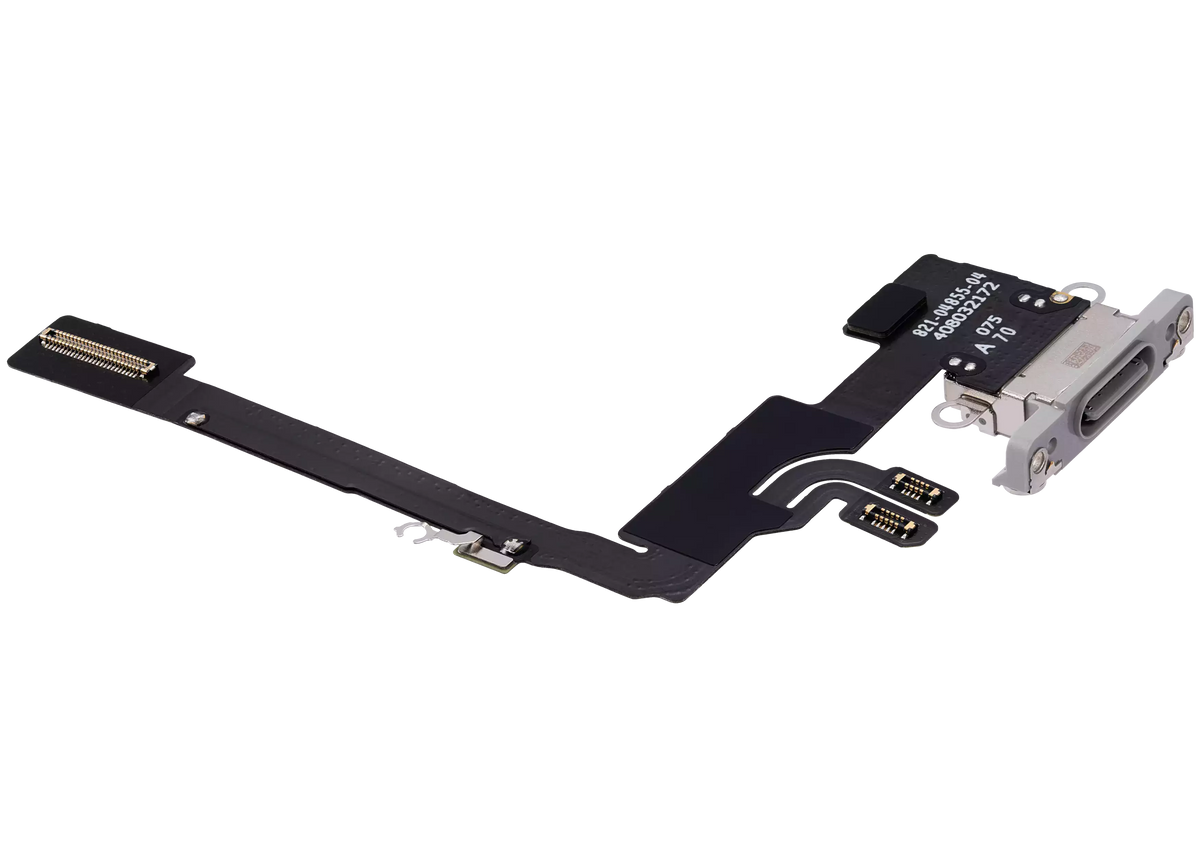 Charging Port Flex Cable For I Phone 16 Pro (Premium) (White Titanium)