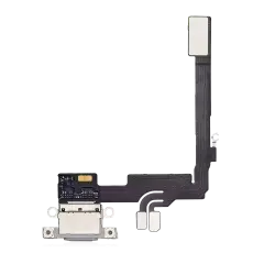Charging Port Flex Cable For I Phone 16 Pro (Premium) (White Titanium)