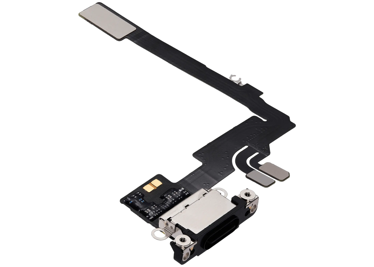 Charging Port Flex Cable For I Phone 16 Pro (Used Oem Pull) (Black Titanium)