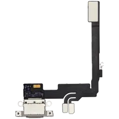 Charging Port Flex Cable For I Phone 16 Pro (Used Oem Pull) (Natural Titanium)