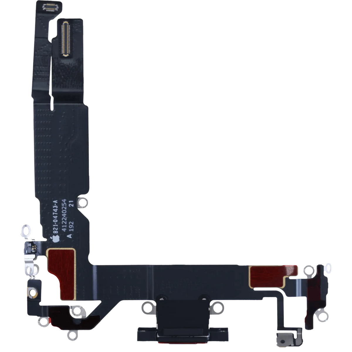 Charging Port Flex Cable For I Phone 16 (Us Version) (Genuine Oem) (Black)