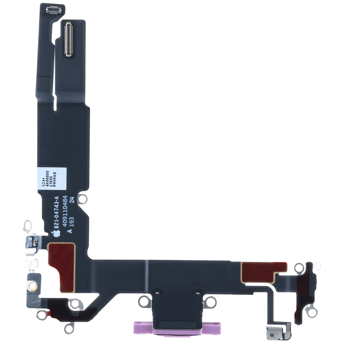 Charging Port Flex Cable For I Phone 16 (Us Version) (Genuine Oem) (Pink)