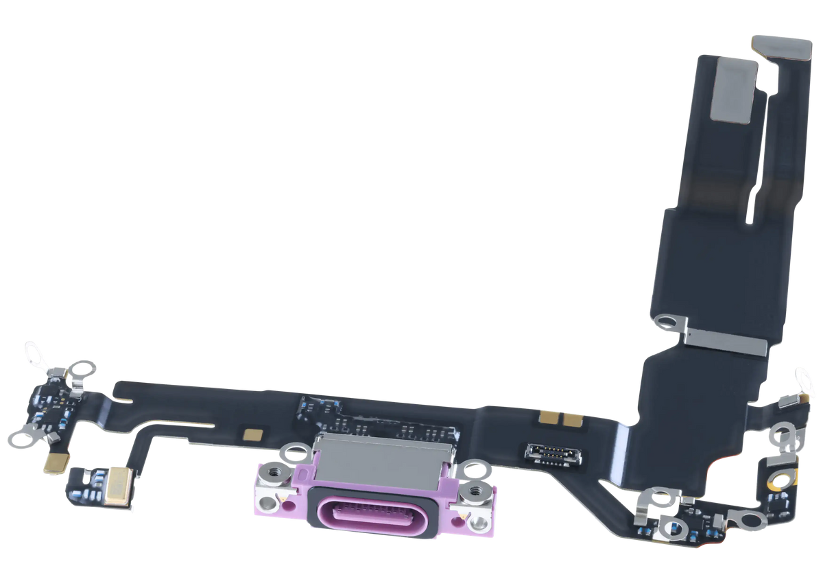 Charging Port Flex Cable For I Phone 16 (Us Version) (Genuine Oem) (Pink)